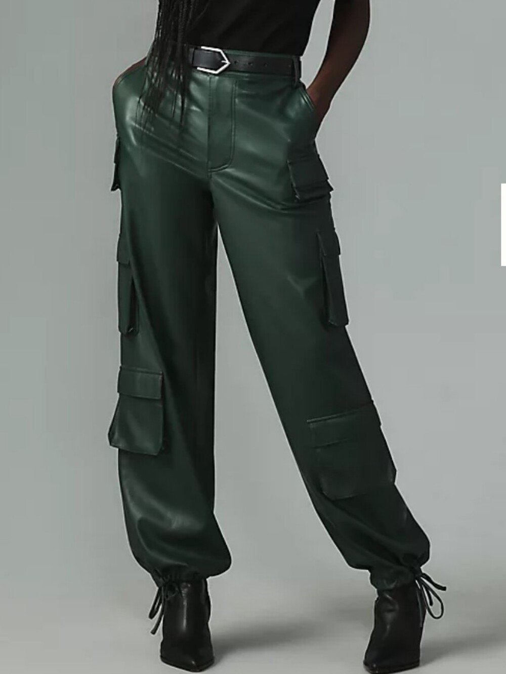 LAMARQUE Bobbi Faux Leather Cargo Pants XS NWOT